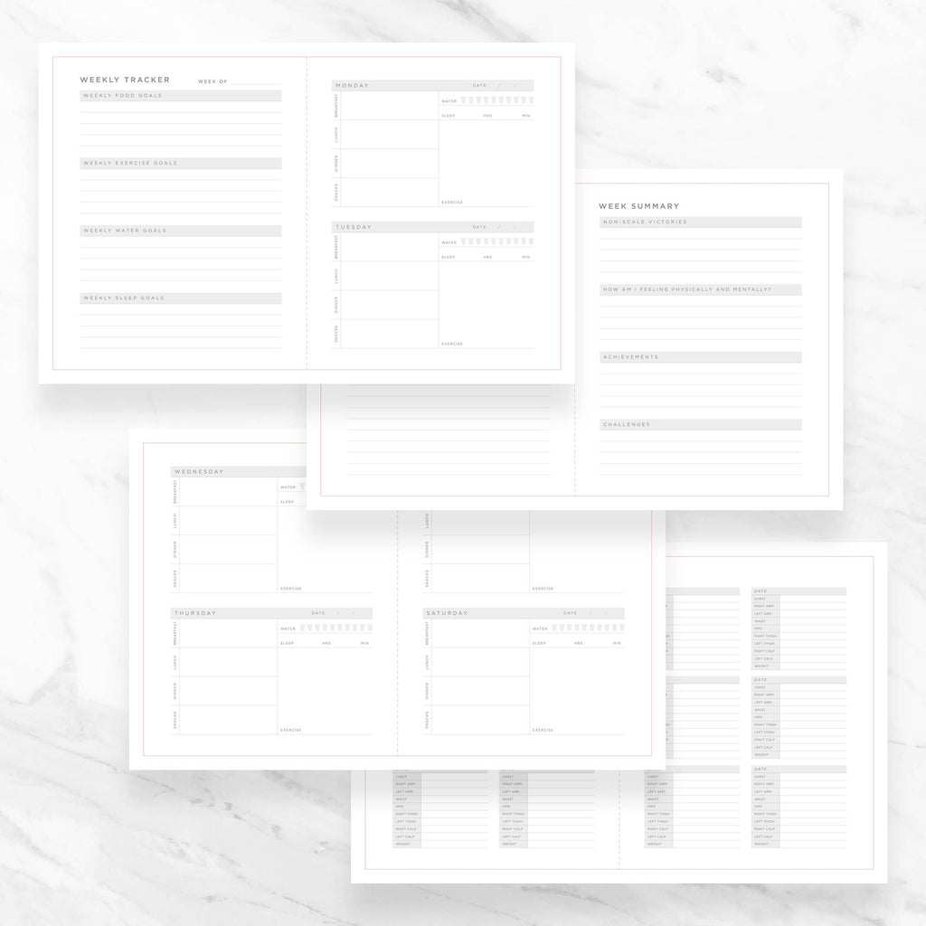 Set of planner pages.
