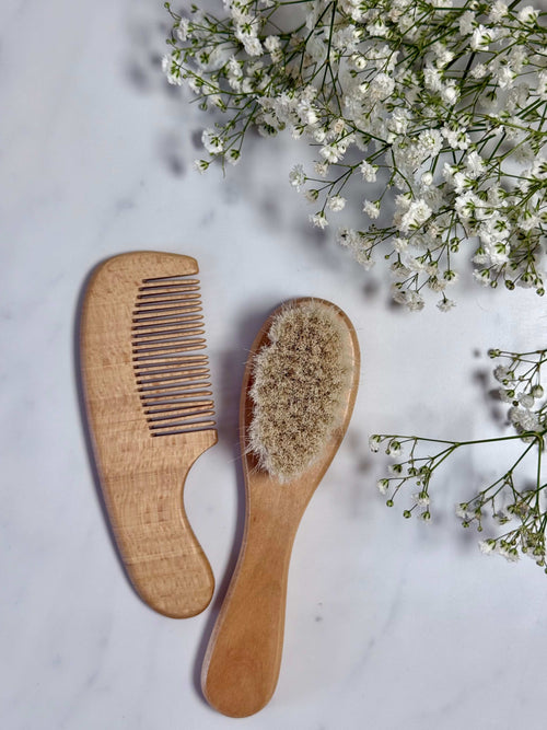 Baby Hairbrush and Comb Set