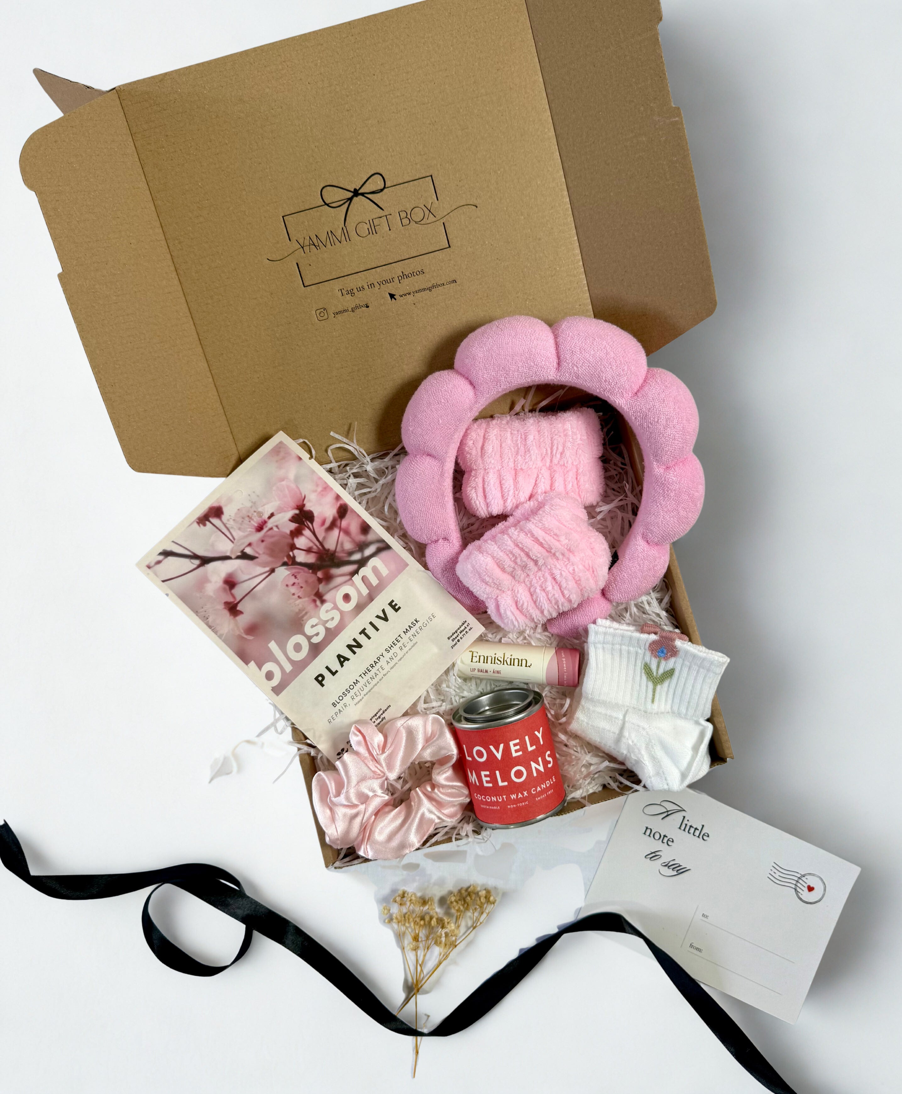 Lovely Melons Self-Care Gift Box – Fruity Candle, Lip Mask & More