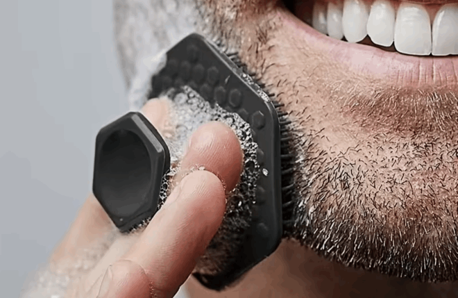 Men's Silicon Face and Beard Scrubber