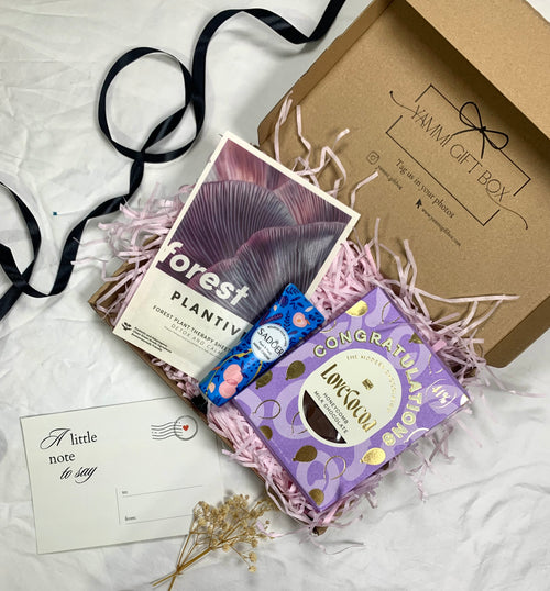 Congratulations Mini Gift Box – Chocolate, Sheet Mask & Hand Cream