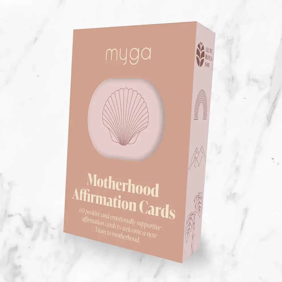 Box of myga Motherhood Affirmation Cards.