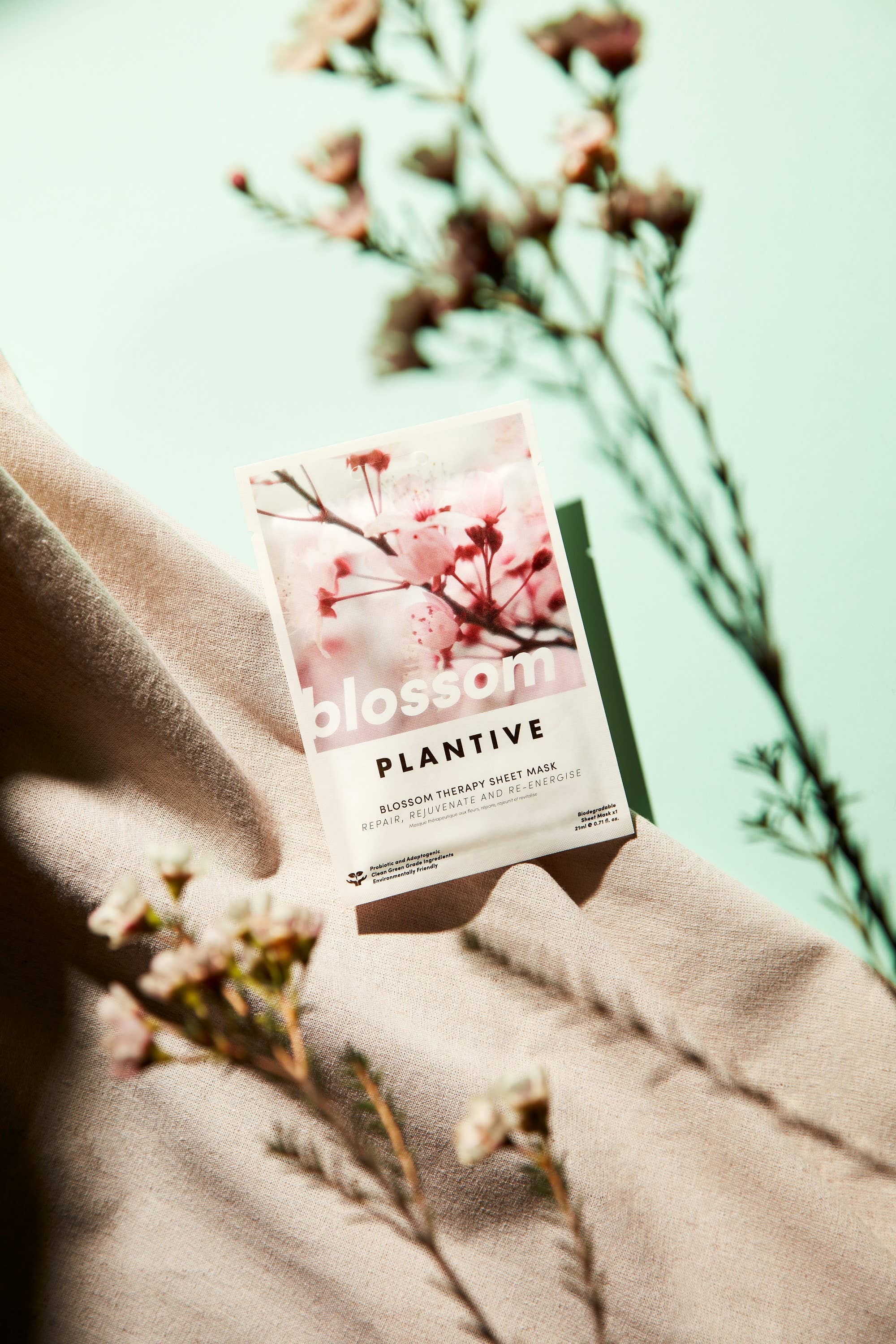 Blossom Plantive product packaging.